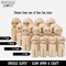 Mustache Styles Walrus Pencil Toothbrush Imperial Rubber Stamp Set for Stamping Crafting Planners